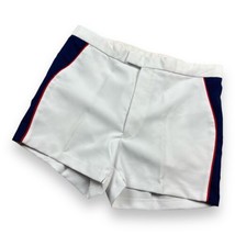 Vintage K-Mart Shorts Sz 38 Fits 36”W Terry Panel White Blue Pickleball Bottoms - £23.32 GBP