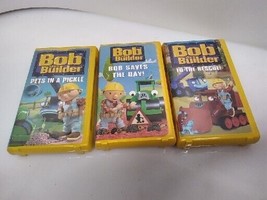 Bob the Builder To The Rescue/pets In A Pickle/Bob Saves The Day..3 VHS ... - £13.12 GBP