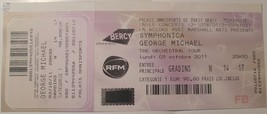 George Michael The Orchestral Tour 2011 Ticket Stub Paria Palais Omnispo... - £6.86 GBP