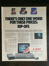 Vintage 1985 Atari 520ST Personal Computer Full Page Original Color Ad - £5.20 GBP