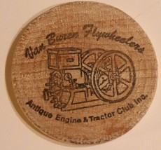 Vintage Van Buren Flywheelers Wooden Nickel Hartford Michigan - $4.94
