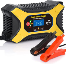Car Battery Charger Maintainer 6Amp 12V 24V 6V Full Automatic Charger &amp; Maintain - £27.08 GBP