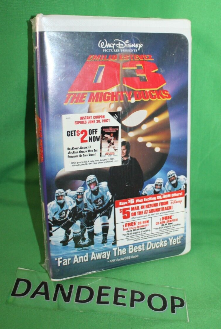 Primary image for Disney D3 The Mighty Ducks VHS Sealed Movie