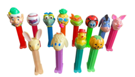 Vintage lot of 12 Pez dispensers Pumpkin Lamb Bunny Chick Eeyore Piglet TMNT - £9.49 GBP