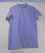 APT 9   Mens Polo Shirt Medium color Blue Short sleeve Collar Button - £5.09 GBP
