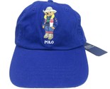 Polo Ralph Lauren Cowboy Bear Blue Baseball Hat Cap One Size Adjustable NEW - $49.95