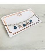 Alex and Ani Crystal Pull Chain Bracelet, Silver/Blue, NWT - $49.00