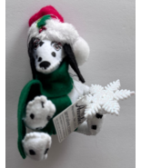 ANNALEE Dalmatian Dog with Snowflake Santa Christmas Ornament NWT - $331.32 MXN