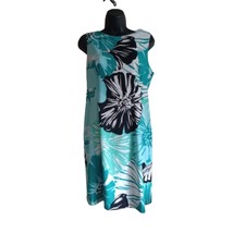 Connected Apparel Women&#39;s Size 12 Floral Knee Length Dress - £9.55 GBP