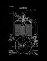 Fire Extinguisher Patent Print - Black Matte - £6.20 GBP+