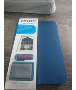 NEW COBY 7-8&quot; TABLET CASE. Includes stylus &amp; cloth. Reversible, Blue/Pink - $11.83