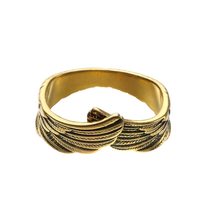 Couples Feather Adjustable Lover Copper Hand Rings Open Rings Angel Wings Rings( - £8.28 GBP
