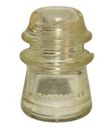 VTG Hemingray No 11 Clear Glass Telephone Electric Line Insulator. Paper... - $9.99