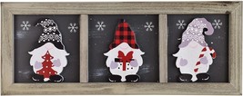 Wall Art Wooden Santa Gnome Plaque Sign Holiday Decorative Sign Hanging ... - £17.92 GBP