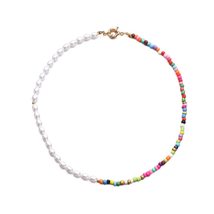 Party Colorful Jewelry Women Girls Lovely Bohemian Style Pearl Bead Necklace See - £8.41 GBP+