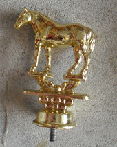 Unique New Stock Metal Horse Trophy Topper 3 1/2&quot; Tall LOOK - £11.89 GBP