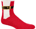Club Room  Lot of 3 Cozy Holiday Santa Belt Socks Red/White Multi-One Size - £12.82 GBP