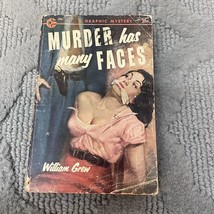 Murder Has Many Faces Mystery Paperback Book by William Grew Graphic Giant 1955 - £10.46 GBP