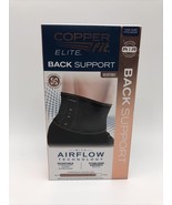 Copper Fit Elite Back Support AirFlow Back Brace Adjustable Double-Band ... - £16.24 GBP