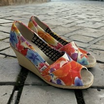 Toms Womens  Calypso Corbel Classic Pump Wedge Sz 10 Shoes Multicolor Floral - $23.30