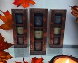 *3* TOAST TO AUTUMN 3 Pack Fall Mini Jar Candles 3 Pc - £31.53 GBP