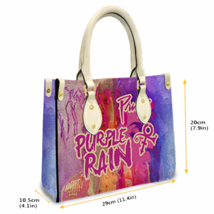 Prince Purple Premium Water Resistant PU Leather Handbag - £35.09 GBP