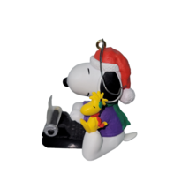 Hallmark Keepsake Ornament Literary Ace Spotlight on Snoopy Peanuts Woodstock - £11.10 GBP