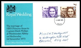 1973 Great Britain Fdc Large Cover - Royal Wedding, Bristol F12 - £2.36 GBP