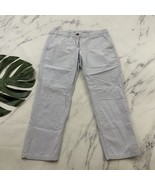 Khakis By Gap Womens Broken In Straight Leg Pant Size 2 Blue White Micro... - €18,77 EUR