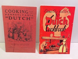 2 Pennsylvania Dutch Cookbooks Edna Eby Heller 1960 Cooking with 1946 Booklets - £15.47 GBP