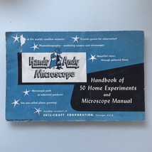 Handy Andy Microscope Manual Handbook of 50 Home Experiments 1954 - $19.79