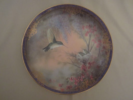Hummingbird Collector Plate Garden Whispers Martin Nature&#39;s Little Treasures #1 - £22.02 GBP