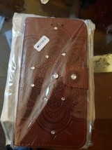 For Motorola Moto E6 Diamonds Leather Flip card Wallet Case phone cover - $10.80