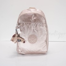 NWT Kipling KI1689 Klynn Sling Backpack Shoulder Bag Polyamide Quartz Metallic - £62.54 GBP
