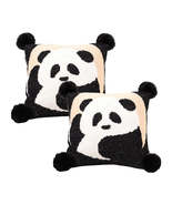 SOGA 2X 45cm Panda Pom-Pom Decorative Pillowcase - $117.80 CAD