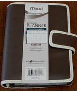 Mead Refillable Monthly / Weekly Planner - 4 1/4&quot; x 6 3/4&quot; - VARIOUS - B... - £14.14 GBP