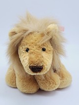 Mary Meyer Flip Flops Lion Stuffed Animal Red Gingham Checked Bow Floppy Plush  - $28.60