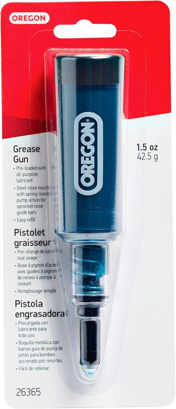 Primary image for Oregon Grease Gun for Chainsaws, Pre Loaded All Purpose Lubricant, Easy Refill, 