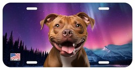 PIT BULL RED FACE DOG CAN PERSONALIZE NOVELTY METAL LICENSE PLATE G - $8.90+