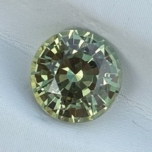 2.09 Cts Natural Unheated Green Sapphire Round Cut Loose Gemstone for Rings - £1,494.51 GBP