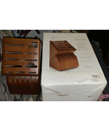Sur La Table 17 Slot Cherry Wood Knife Block Storage - €24,99 EUR