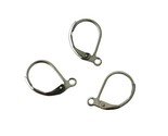 30 pcs Stainless Steel Leverback Earrings Earwires Loop Bead Findings 16... - $6.79