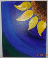Original Oil Painting On Canvas 16&quot; x 20&quot; Floral Abstract Art #4 - $665.83 MXN