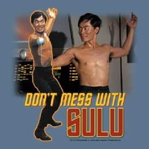 Star Trek Classic TV Don&#39;t Mess With Sulu T-Shirt George Takei NEW UNWORN - £16.04 GBP+