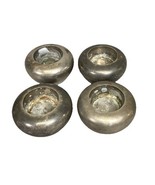 Set Of 4 Silver Plated Candle Holders - 1.75”Hx2.75”D - €12,70 EUR