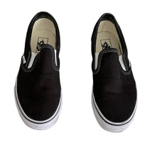 Vans Unisex Classic Slip On Sneakers Black (women’s 9.5/men’s 8) - $30.00