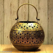 Metal Decorative Showpiece Candle Pot/ Tea Light Holder - £14.55 GBP