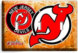 New Jersey Devils Hockey Team Njd 3GANG Light Switch Wall Plate Sport Room Decor - £15.97 GBP