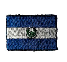 EL SALVADOR FLAG Iron On Patch - $5.89