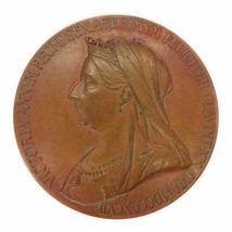 1837-1897 Great Britain Victoria Diamond Anniversary Jubilee Bronze Medal - £154.06 GBP